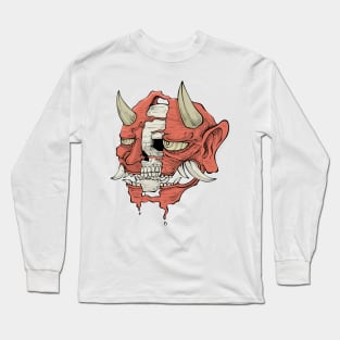 Oni skull mask Long Sleeve T-Shirt